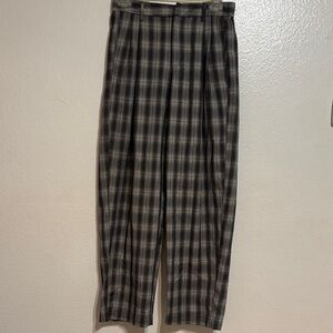 Urban Outfitters Gray and Black Plaid Checkered Pants